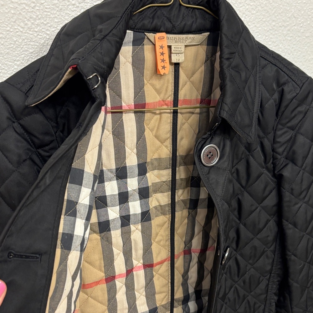 💝 🍀 Burberry ❤️🍀 Black Quilted Jacket - Picture 13 of 15